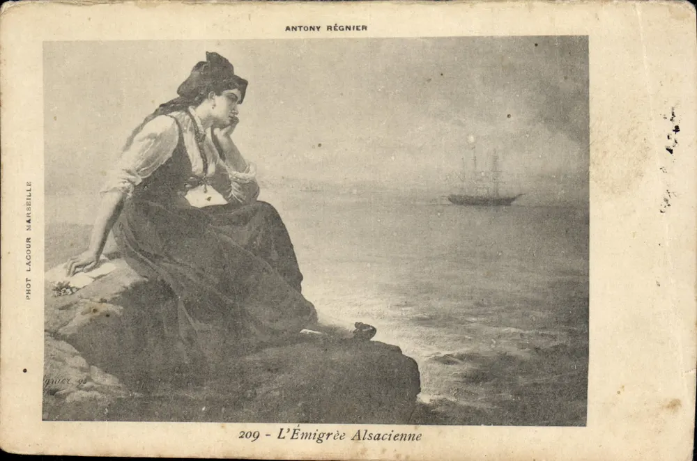 Emigranka z Alsacji — Antony Régnier — Fot. Lacour, Marsylia - Awers