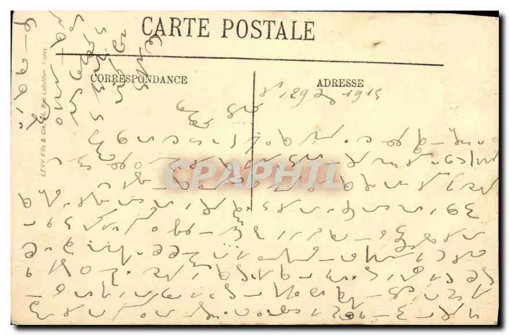 Paris — Ansicht der Seine vom Pavillon de Flore — Levý Frères - Rückseite