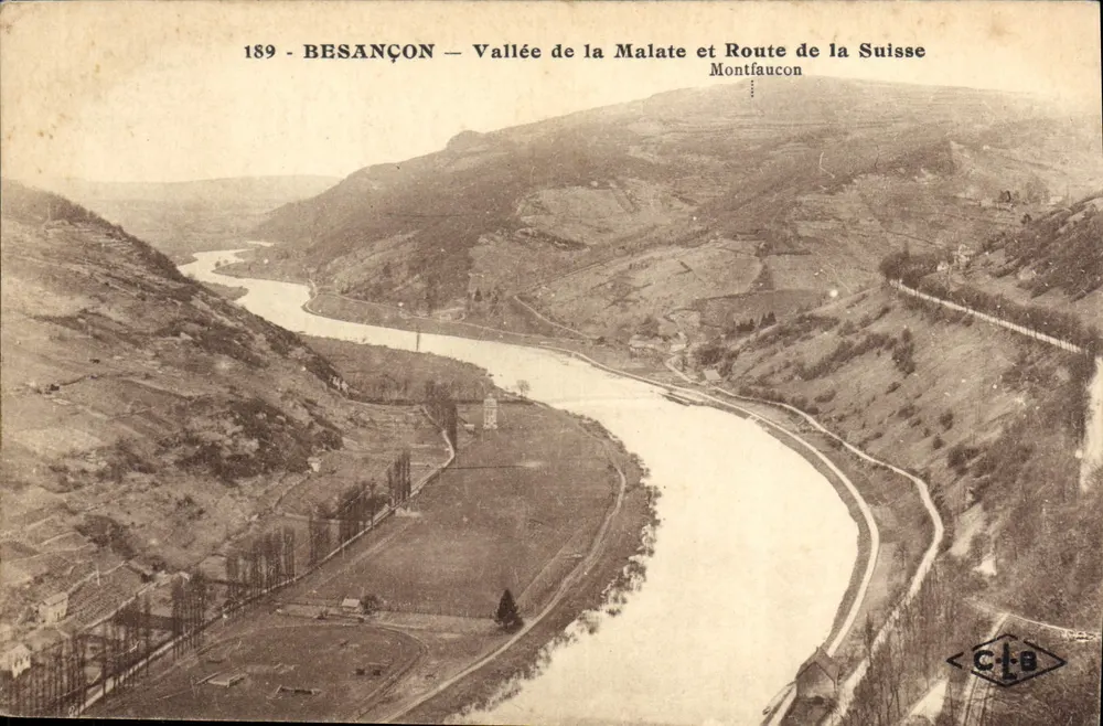 Besançon — Tal der Malate und Route der Schweiz — Montfaucon — C.L.A. n°189 - Vorderseite