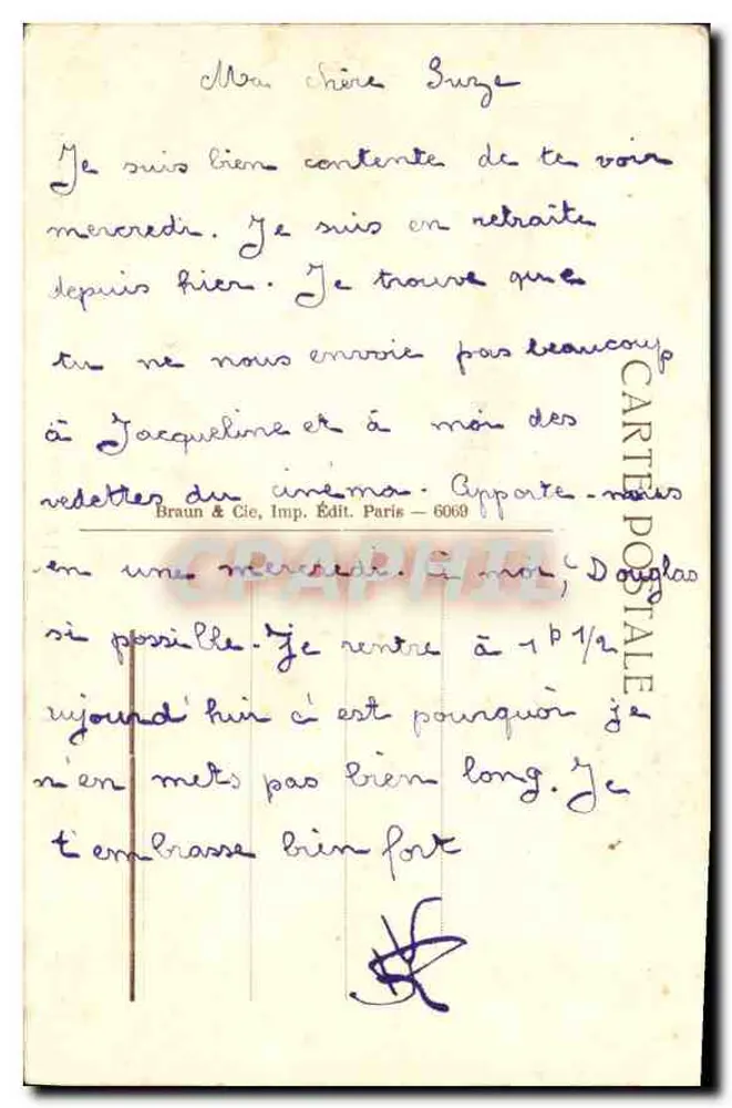 Le Verger de la Vierge — scène religieuse avec ange, enfant et Vierge — éditeur Melle E. Sonrel, n° 6089 - Verso