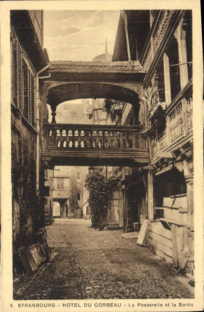 Straßburg - Hotel du Corbeau - La Passerelle und la Sortie - Vorderseite