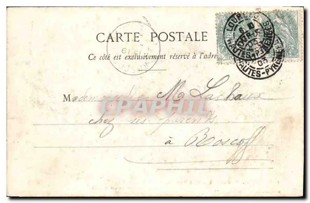 Saintes — Alte Abtei Notre-Dame oder Ste-Marie (Monumentalstätte, 11. und 12. Jahrhundert) — Henry Guillier, 31, 42 bis und 44, rue Founeuve - Rückseite