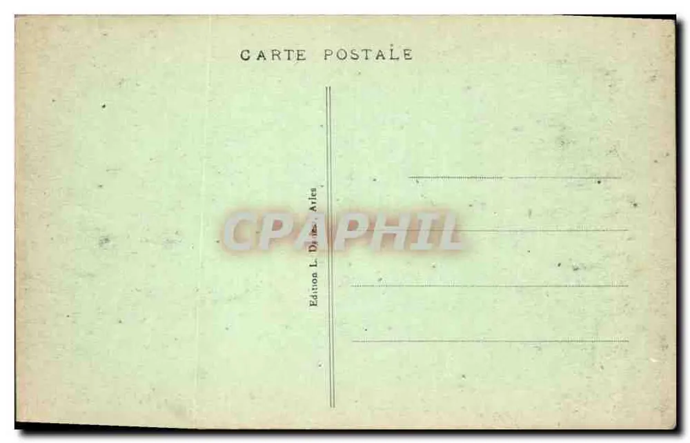 Arles — Innenansicht der Kirche Saint-Trophime — Edition L. Dyens, Arles, Nr. 91 - Rückseite