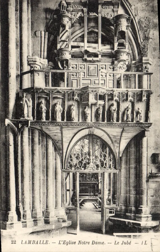 Lamballe — Kirche Notre-Dame — Der Chorvorhang - Vorderseite