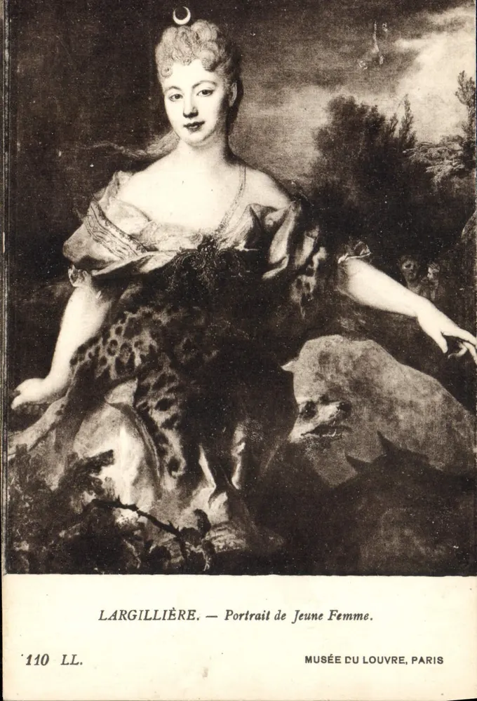 Largillière — Portrait einer jungen Frau — Louvre-Museum, Paris - Vorderseite
