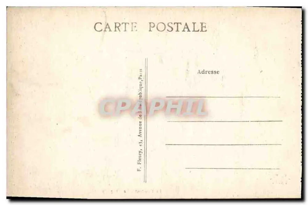 O Convento - A Capela — Paris — editor F. Fleury, Paris - Verso