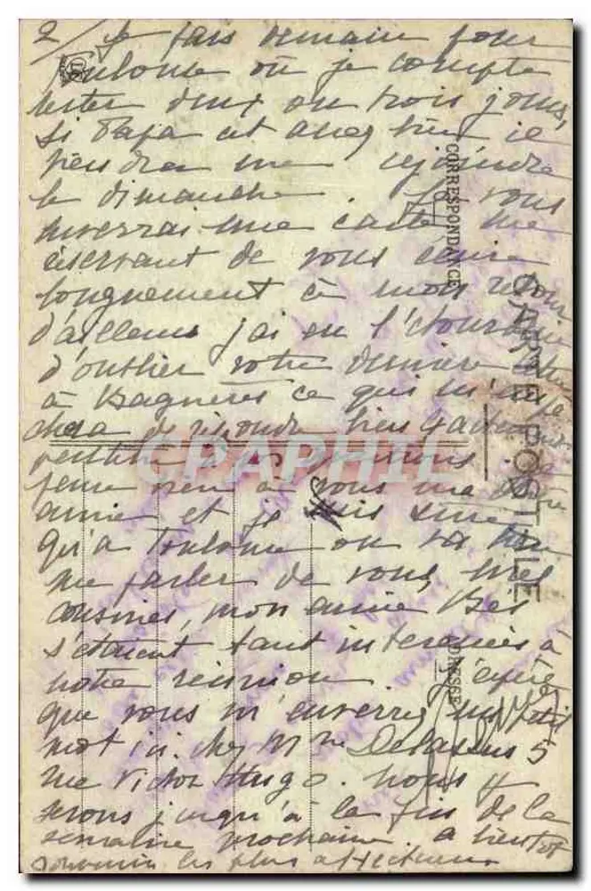 Saint-Gaudens — Innenansicht der Kirche — Phototype Labouche Frères, Toulouse, Nr. 543 - Rückseite