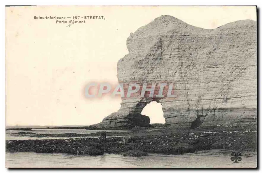Porte d'Amont — Étretat, Seine-Inférieure — unbekannter Verlag, Seriennummer nicht sichtbar - Vorderseite