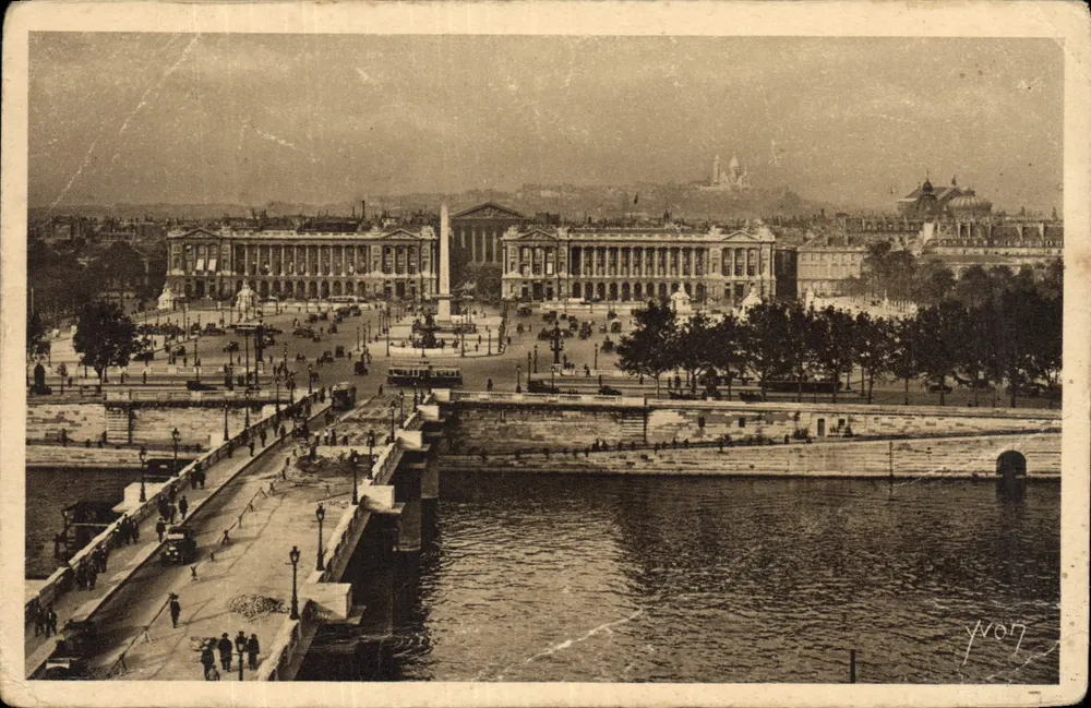 Place de la Concorde — allgemeine Ansicht — Paris Enflanant, Serie Nr. 201 - Vorderseite