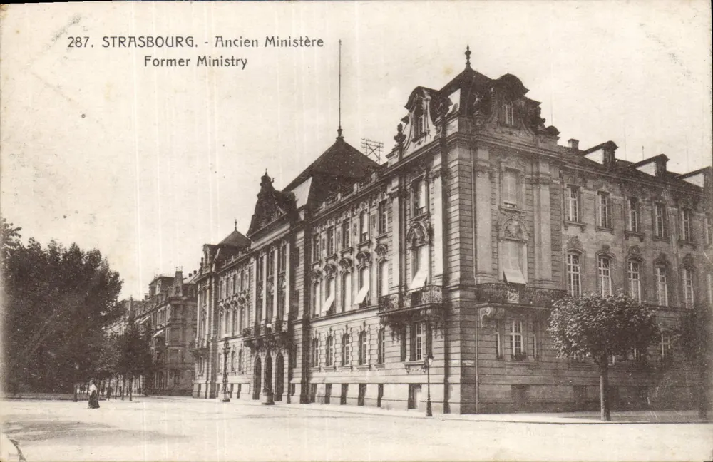 Estrasburgo - Antigo Ministério — editor Marque Erberet, n° 287 - Frente