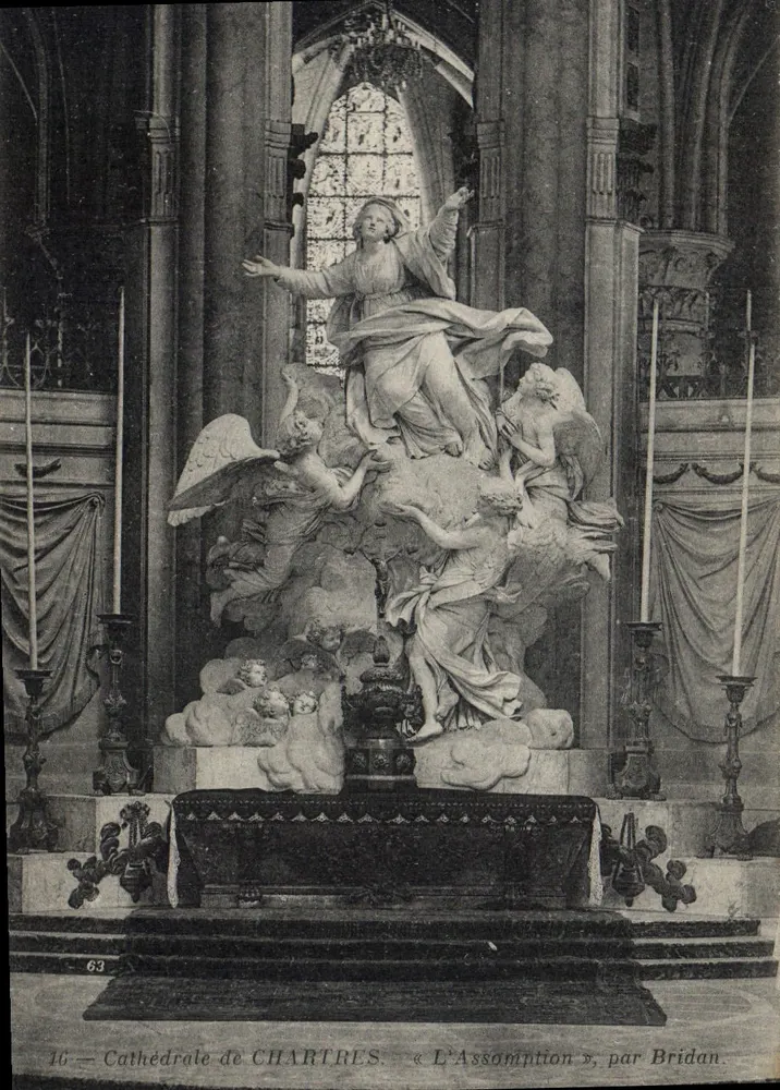 Catedral de Chartres — « A Assunção », por Bridan — série 16 - Frente