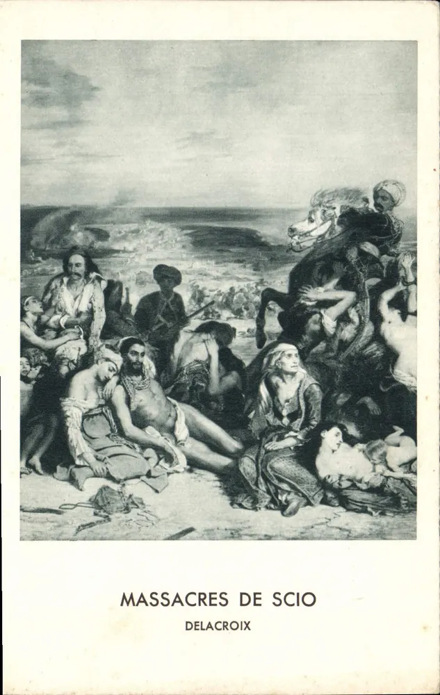 Massacres de Scio — Delacroix — Editor Innsbruck, Imp. Draeger - Frente