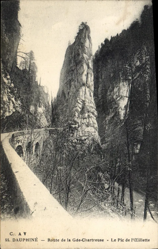 Dauphiné — Route der Großen Chartreuse — Der Gipfel l'Éillette — C.A.V. n°55 - Vorderseite