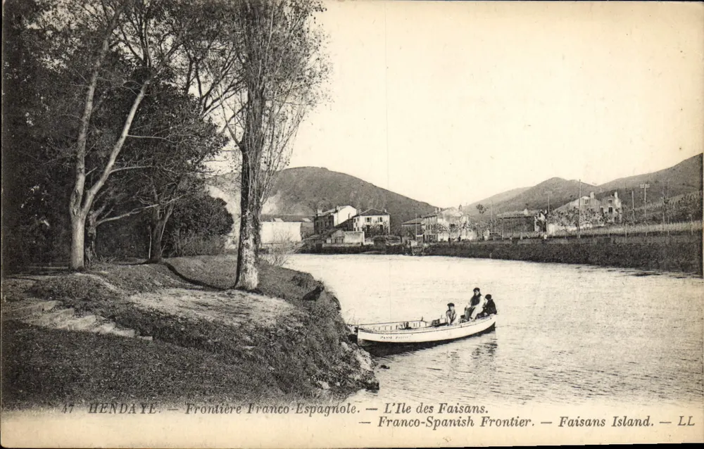 Hendaye — Fronteira Franco-Espanhola — A Ilha dos Pássaros — LL - Frente