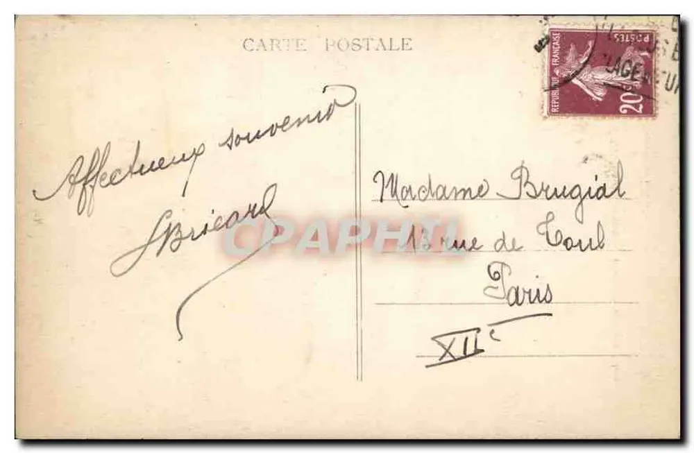 Les Sables-d'Olonne — Conserto de Redes — Limousin, Editor, n°151 - Verso