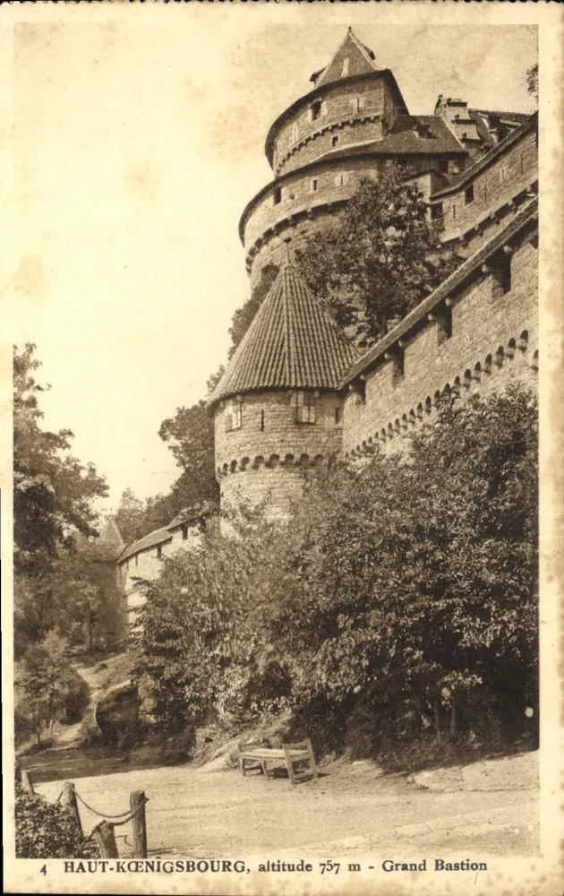 Haut-Kœnigsbourg — Grand Bastion, altitude 757 m — éditeur Édition spéciale du Château - Vorderseite