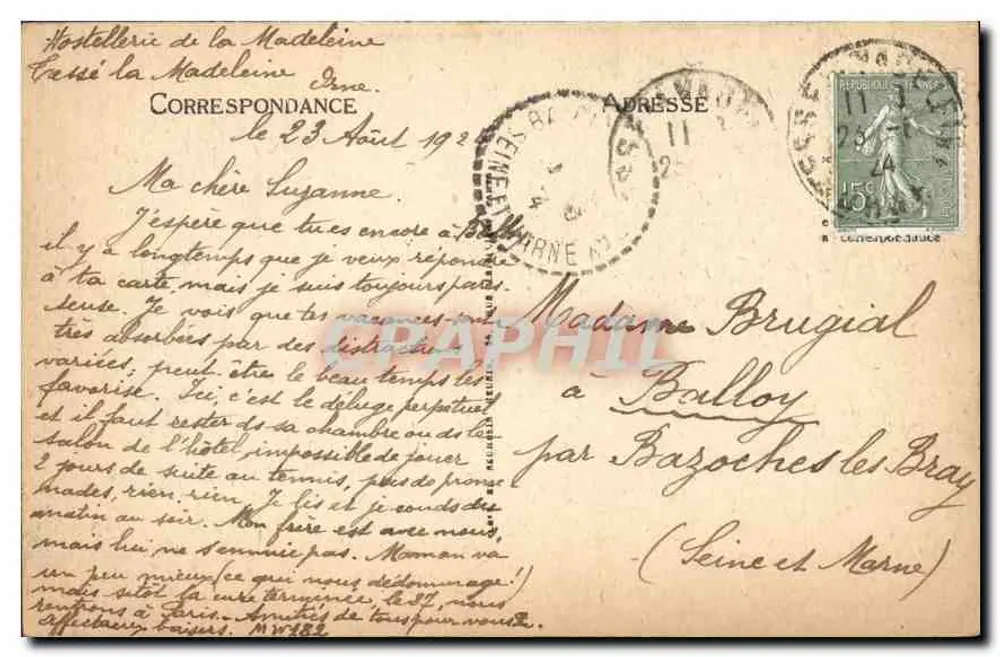 Bagnoles-de-l'Orne — Ansicht vom Roc au Chien — LL, n° 147 - Rückseite