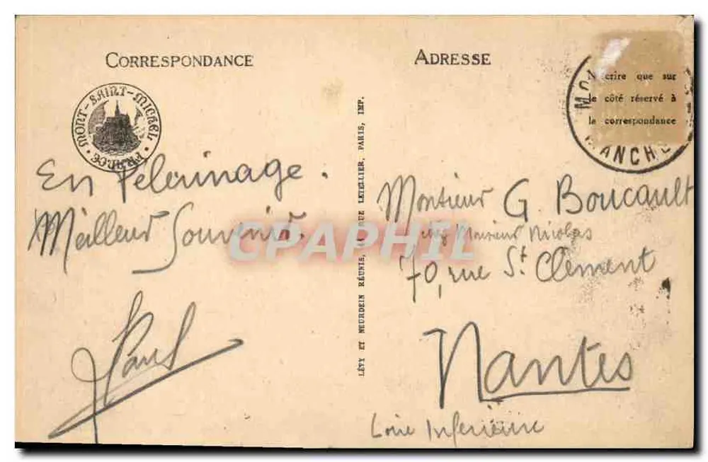 O Mont-Saint-Michel — Lado Leste — 190 - Verso