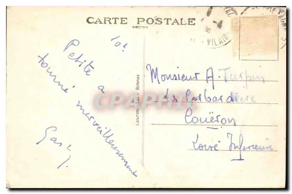Mont-Saint-Michel — Südostküste — Ankunft eines Genets-Kutschens — Verlag Laurent-Ant, Nr. 169 - Rückseite