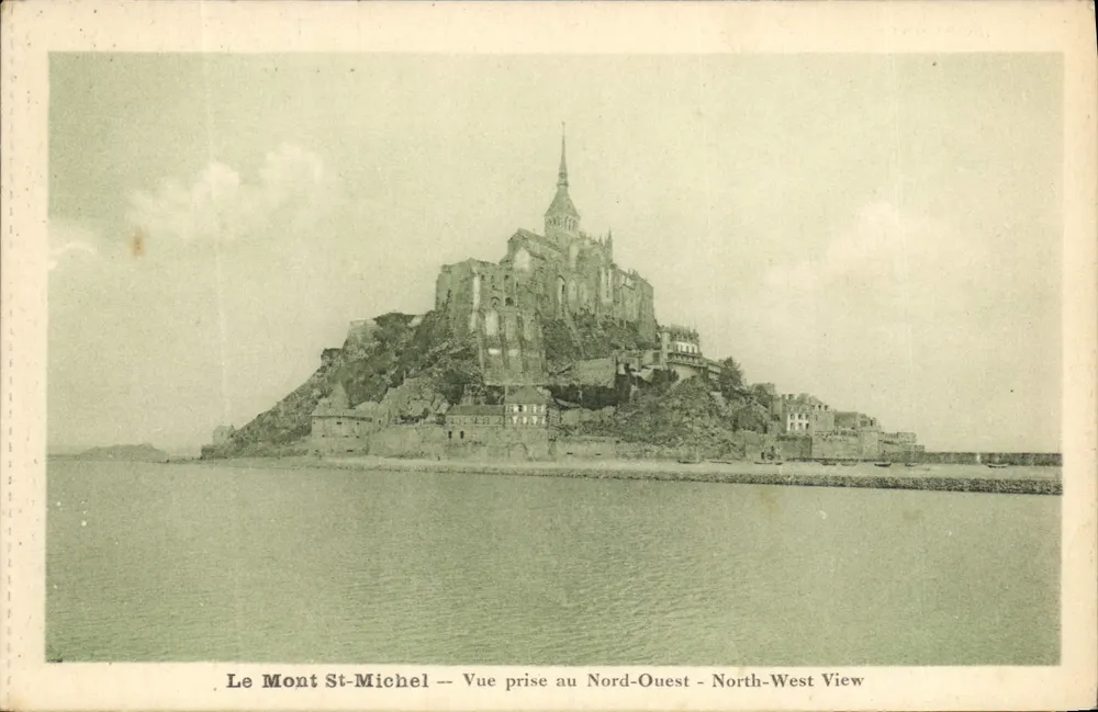 Mont St-Michel — Ansicht vom Nordwesten — Seriennummer nicht sichtbar - Vorderseite