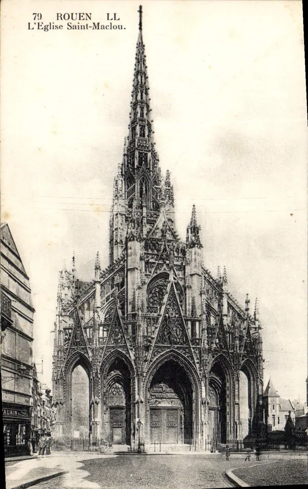 Rouen — A Igreja de São Maclou — editor Laurin, n°79 - Frente