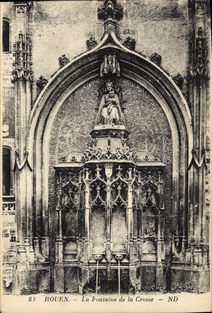 Rouen — A Fontaine da Crosse — ND - Frente