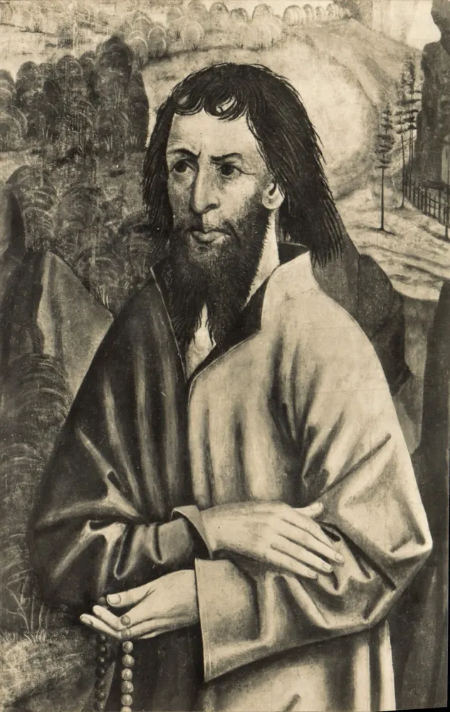 Santo Irmão Klaus — pintura de 1492 — Verlag C. Hildebrandt, Sachsen - Frente