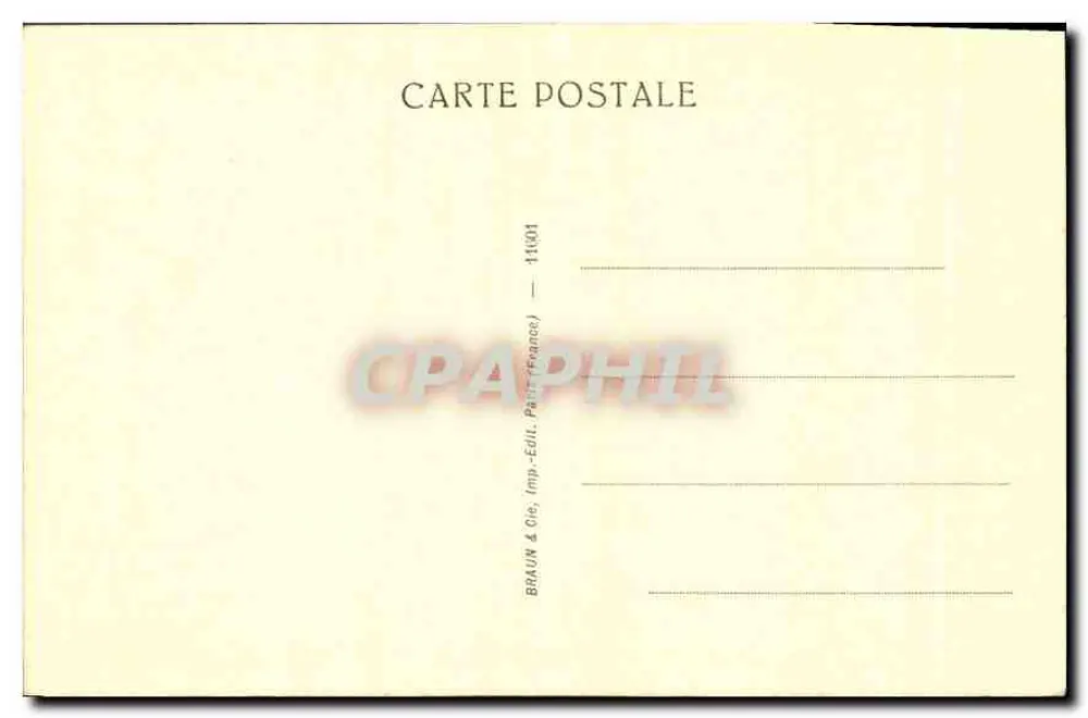 Mona Lisa — Museu do Louvre — Braun & Cie, Paris - Verso