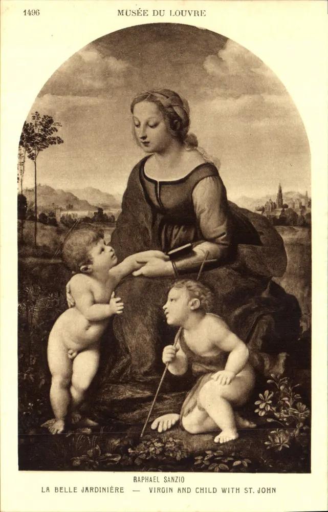 La Belle Jardinière — Raphaël Sanzio — Musée du Louvre - Recto