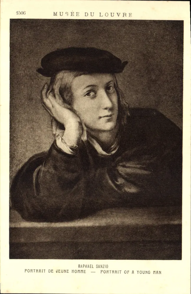 Porträt eines jungen Mannes — Raphael Sanzio — Louvre-Museum - Vorderseite