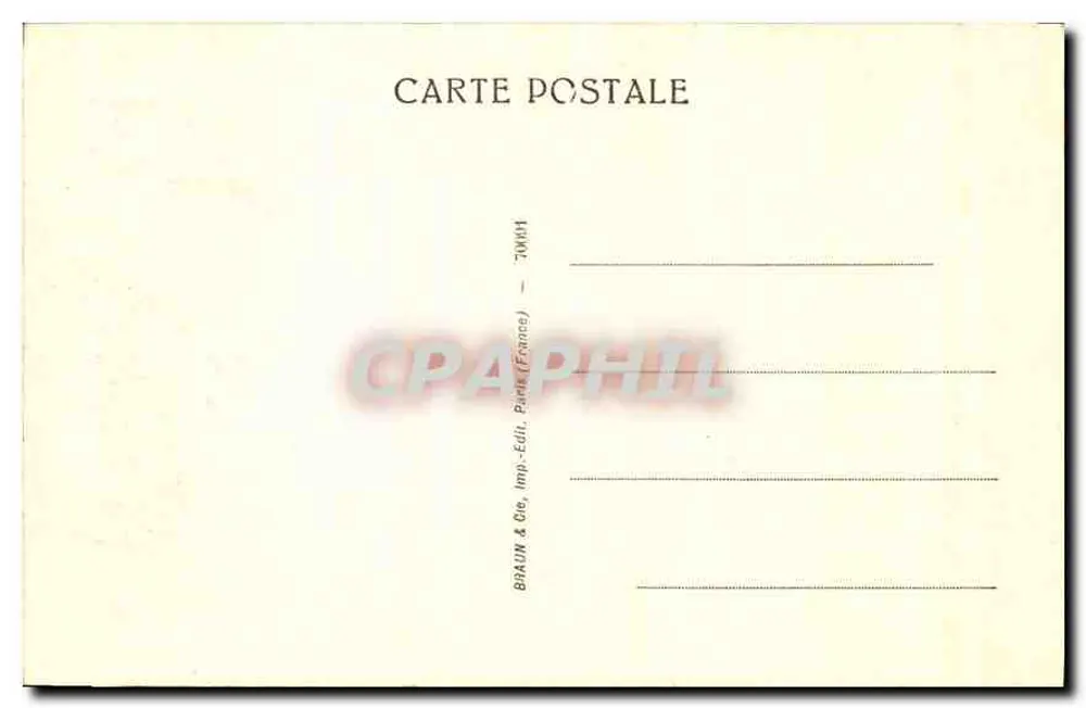Kopf der Heiligen Anna — L. Da Vinci — veröffentlicht von Braun & Cie, Paris - Rückseite