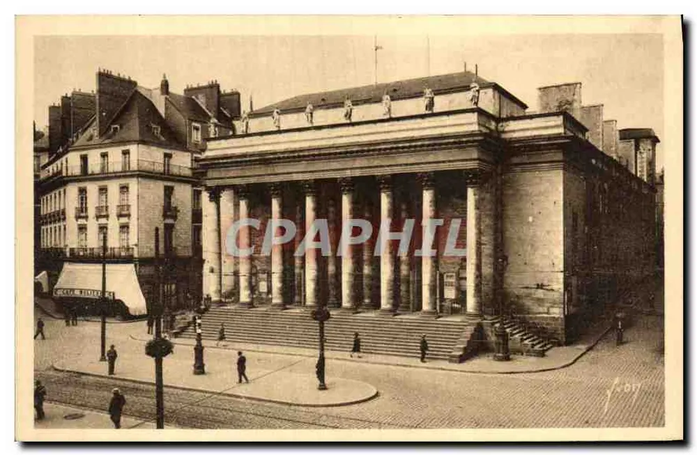 Nantes (Loire-Inférieure) — Das Theater — Les Éditions d'Art Vignon, Paris - Vorderseite