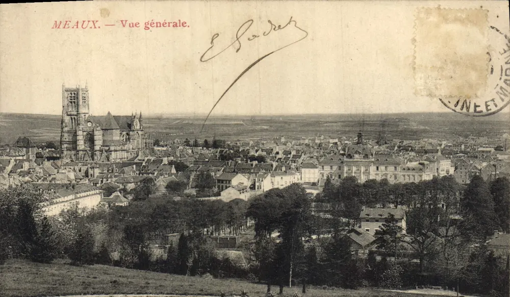 Meaux — Vista geral. — Editor E. B. Dey - Frente