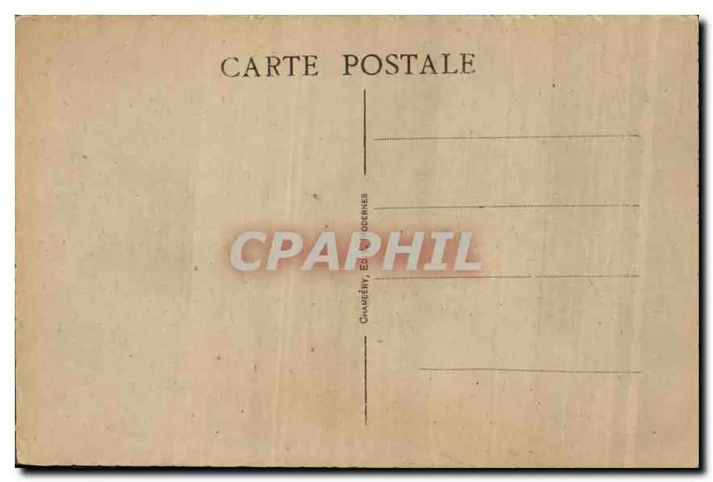 Chambéry — Santa Capela do Castelo — Ed. Chambéry, Ed. Autodernes - Verso