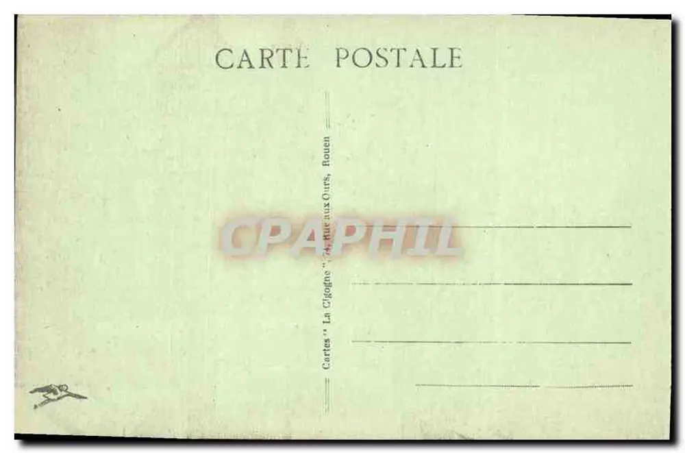 Rouen - Palácio de Justiça - Conjunto — Cartas 'La Cigogne' n°286 - Verso