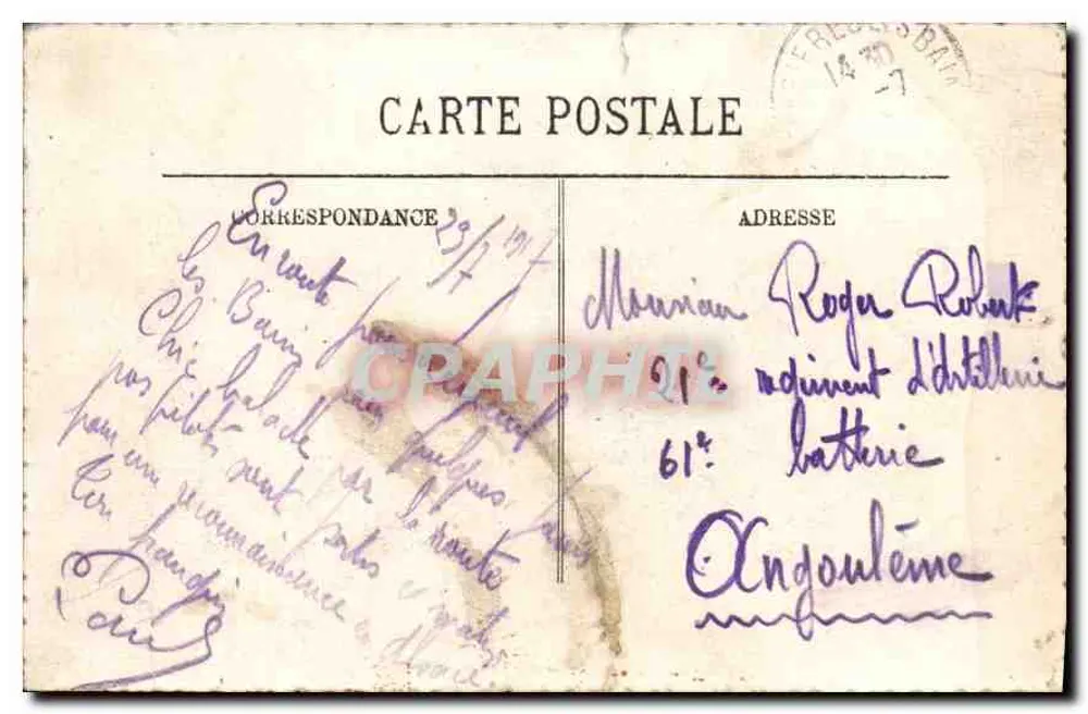 Plombières — Feuillée Dorothée — éditeur LL. - Verso