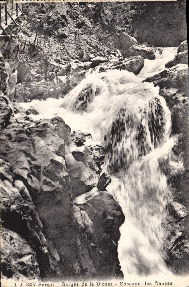 Gorges da Diosaz - Cachoeira das Danças — Servoz — J. J. 8007 - Frente