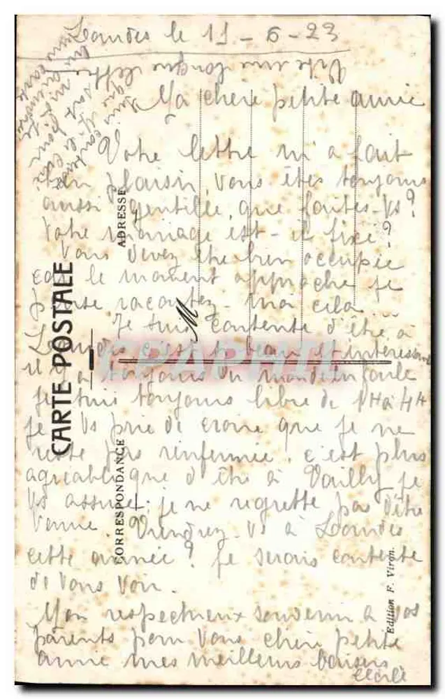 Ourdes - Vatershaus von Bernadette Soulirous — Edition F. Viron, n°3 - Rückseite