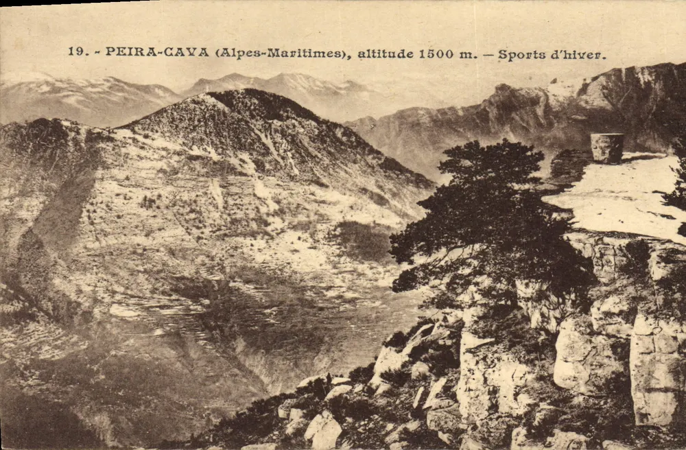 Peira-Cava (Alpes-Maritimes) — Höhe 1500 m — Wintersport — Verlag GAL, Nr. 19 - Vorderseite