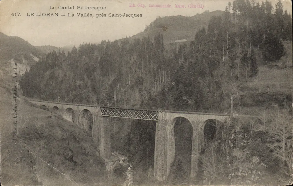 Le Lioran — Die Schlucht, nahe Saint-Jacques — Lib. Pap. Boissonnade, Murat (Cantal) - Vorderseite