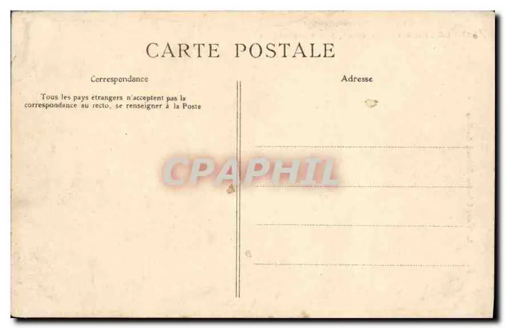 Le Lioran — Die Schlucht, nahe Saint-Jacques — Lib. Pap. Boissonnade, Murat (Cantal) - Rückseite