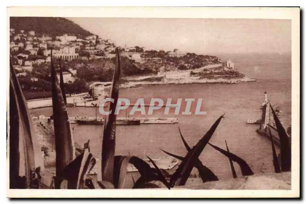 Vista general del Mont-Boron — Niza, Costa Azul — Ediciones Mur, 5, Boulevard Sainte-Agathe, Niza - Anverso