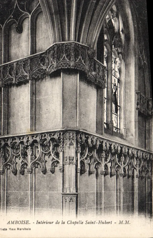 Amboise - Interno della Cappella di San Hubert — Foto della Signora Marchais - Recto
