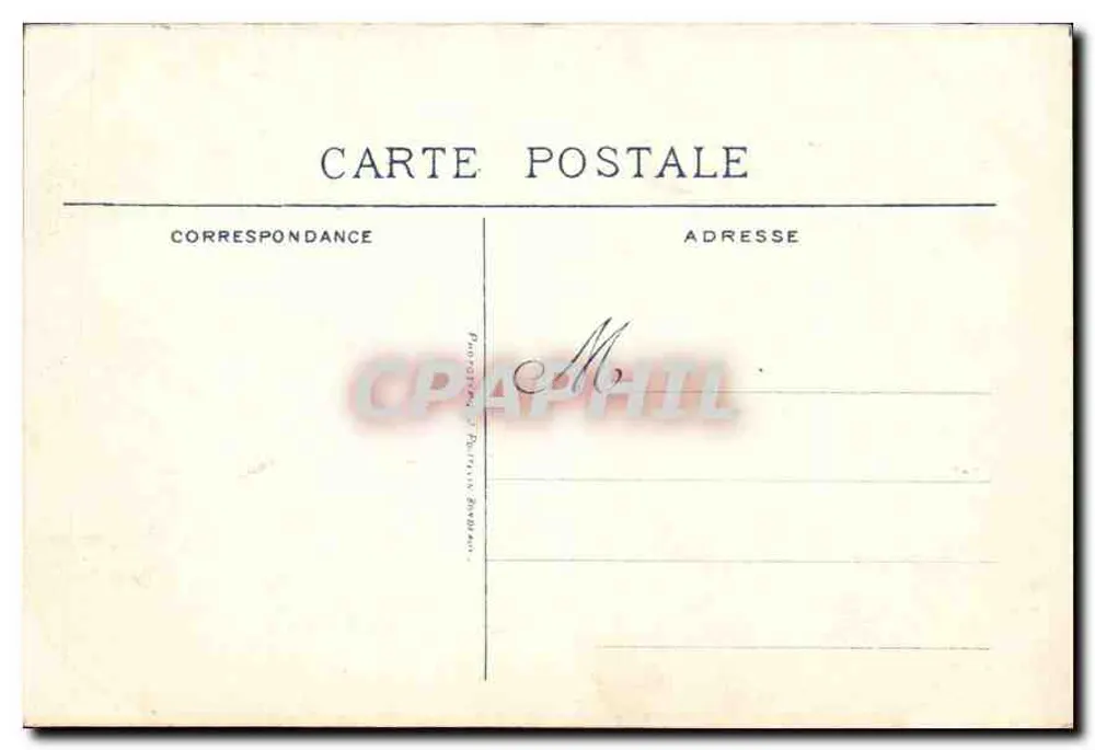 Bordeaux — Denkmal der Girondinen (Nordseite) — Verlag: Phototypie de Durin (Bordeaux) - Rückseite