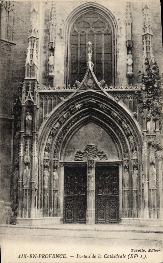 Aix-en-Provence — Portal der Kathedrale (15. Jahrhundert) — Tavelle, Verlag - Vorderseite