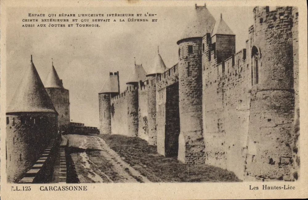 Carcassonne — Les Hautes-Lice — uitgever L.L.125 - Voorkant