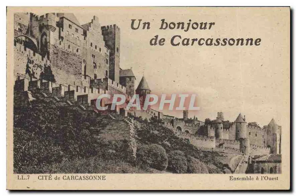 Cité de Carcassonne — Conjunto a Oeste — LL.7 — CH. DES ARTS PHOTOMÉCANIQUES - Frente