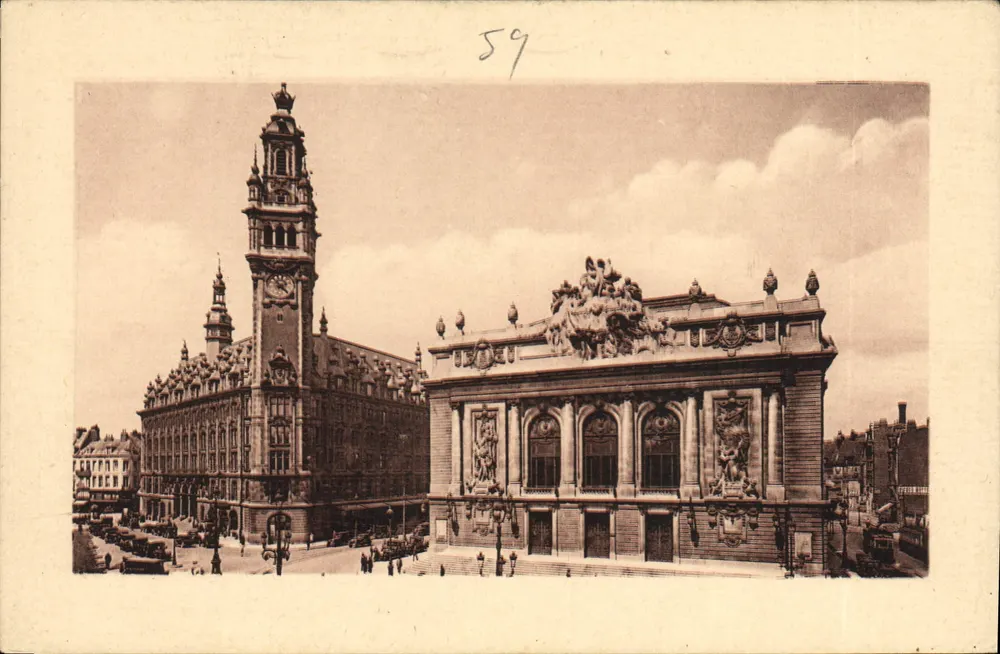 Lille — O Teatro e a Bolsa — Lévy et Neudobin Rétsin, Paris - Frente