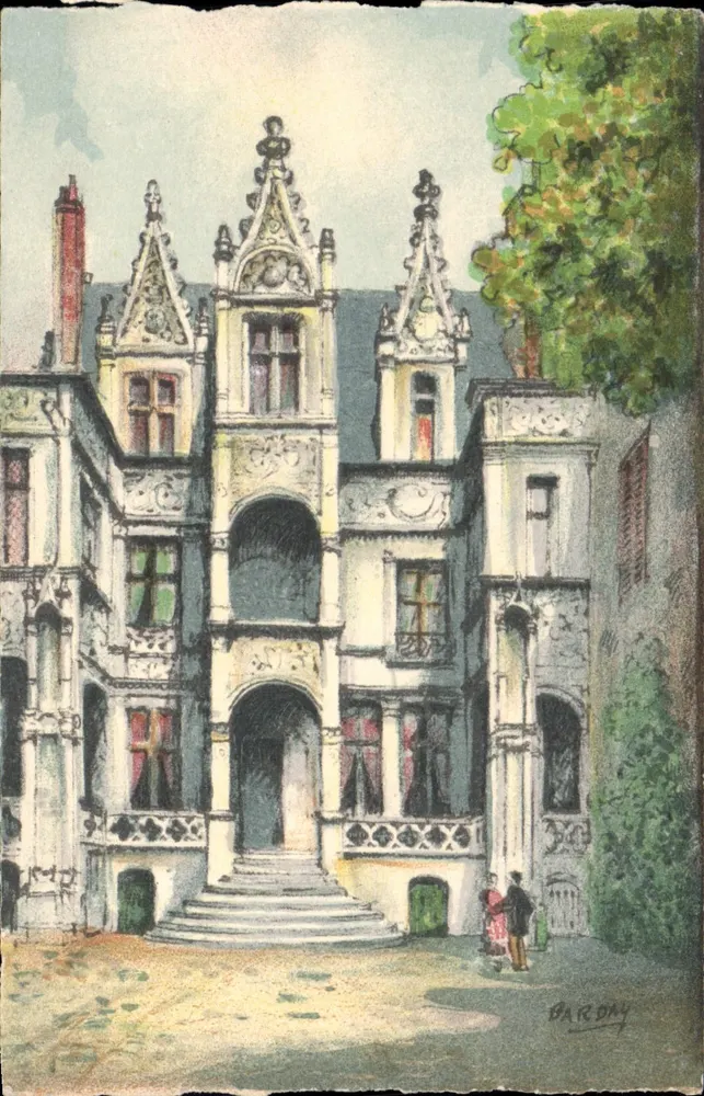 Tours - L'Hôtel Gouin — illustration d'un bâtiment Renaissance — éditeur BARONDY - Frente