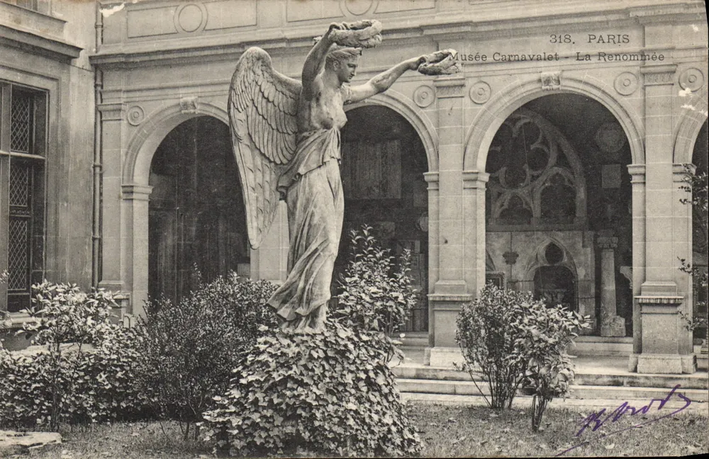 Museu Carnavalet - A Renomada — estátua de anjo — editor anônimo, n° 318 - Frente